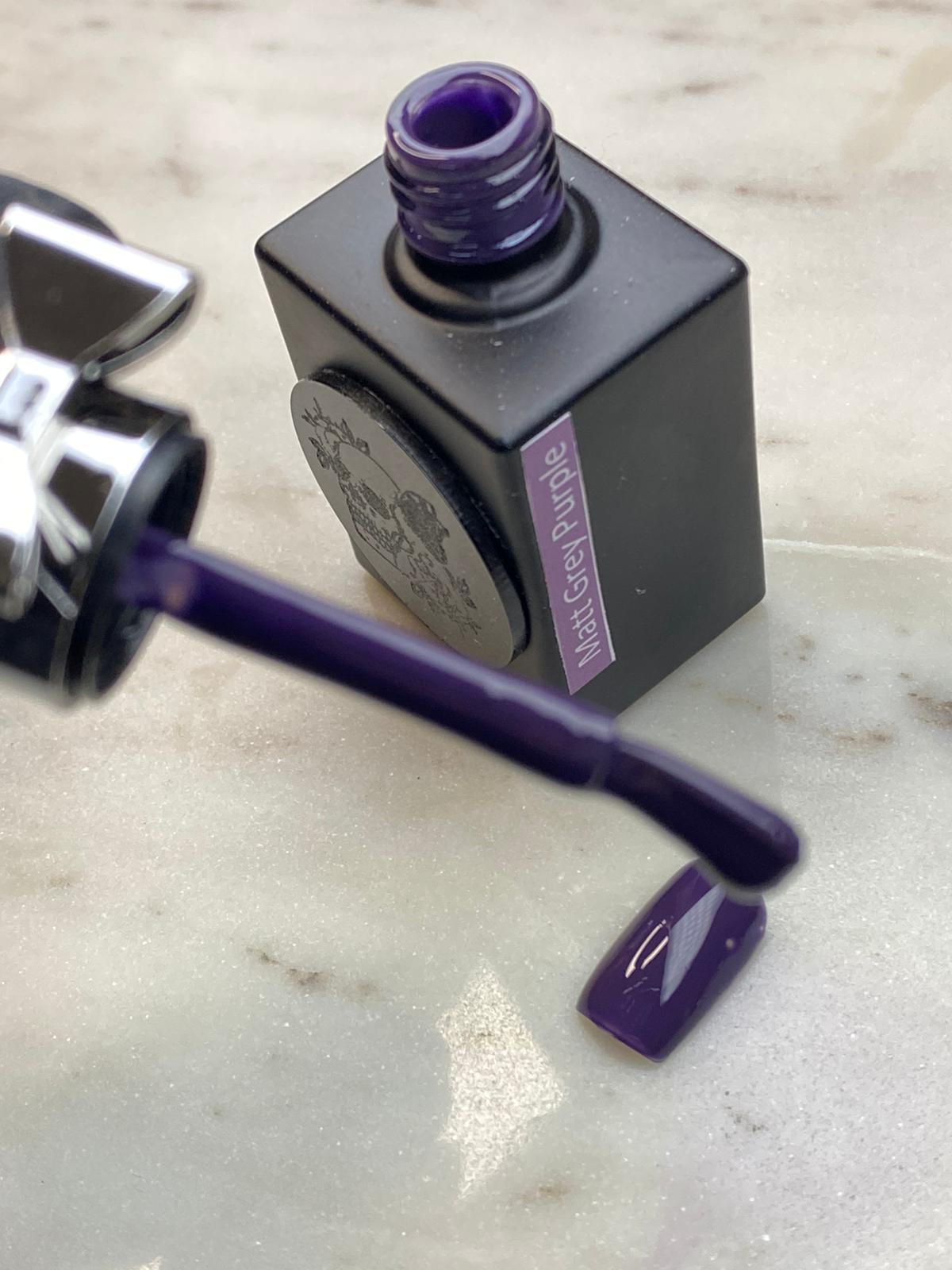 Matt grey purple Gellack 10ml