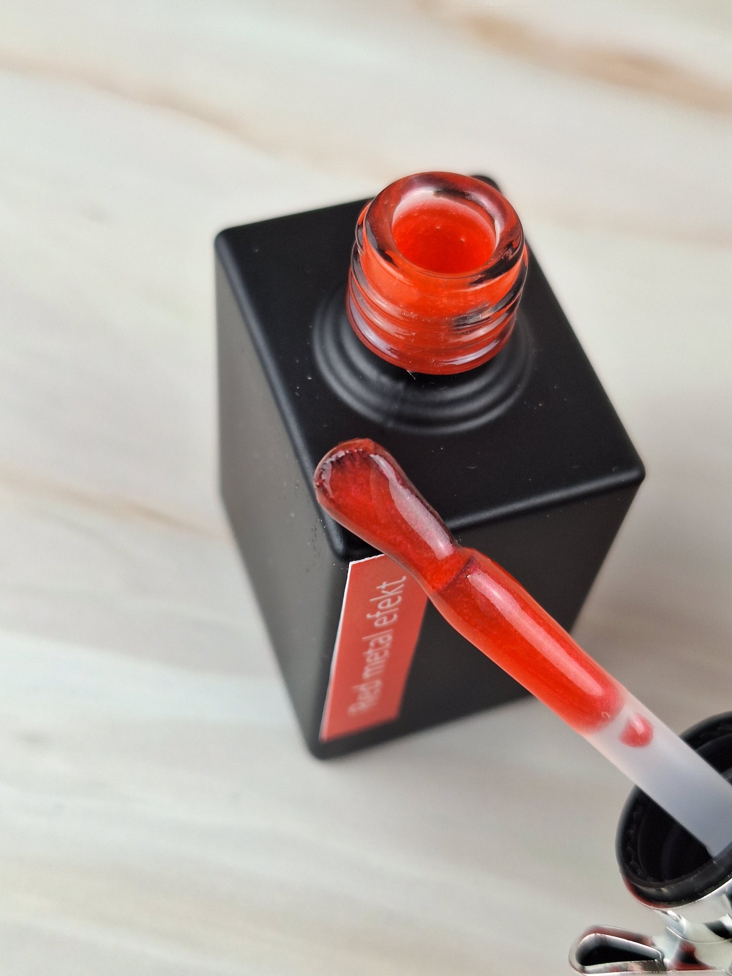 Gellack Red metal efekt 10ml