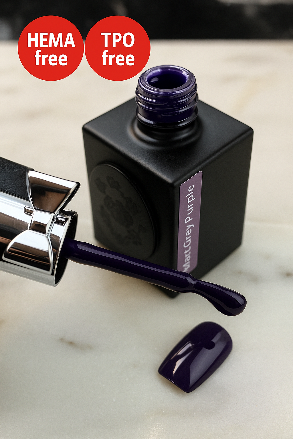 Matt grey purple Gellack 10ml