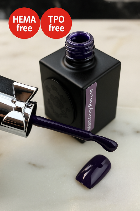 Matt grey purple Gellack 10ml